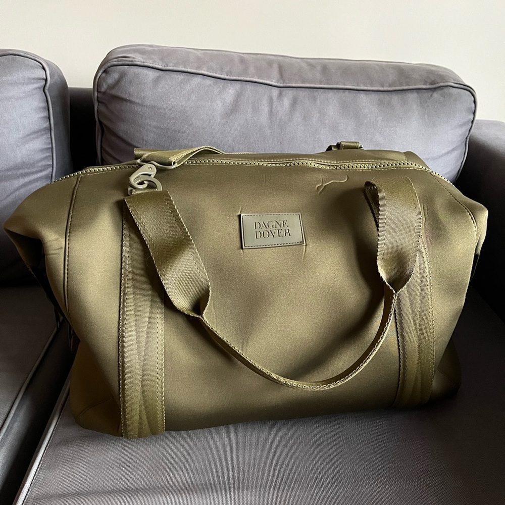Dagne Dover - dark Moss XL Landon carryall bag NWOT